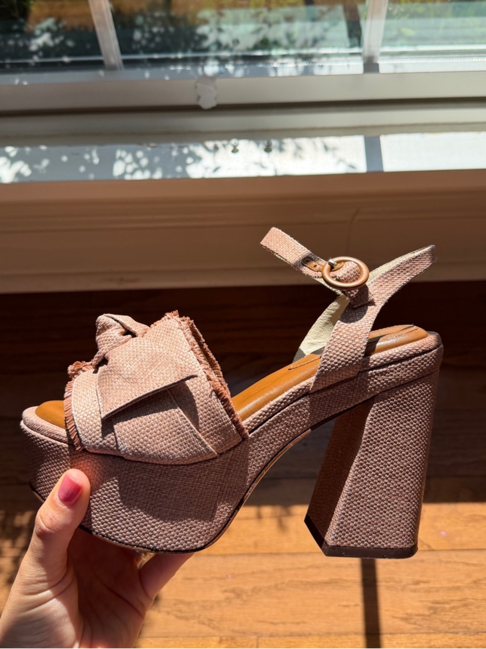 Alexandre Birman Tan Platform Sandals Clarita